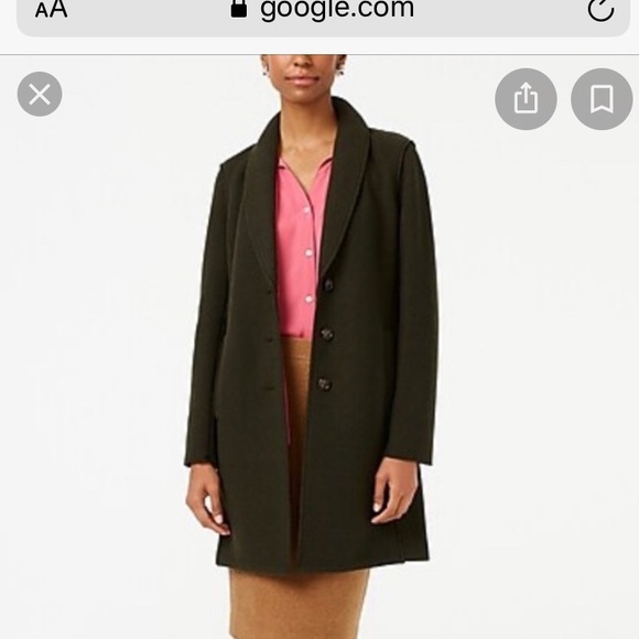 J. Crew Jackets & Blazers - J. Crew Boiled Wool Top Coat EUC